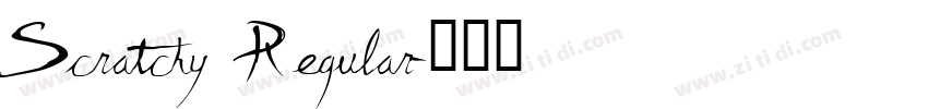 Scratchy Regular字体转换